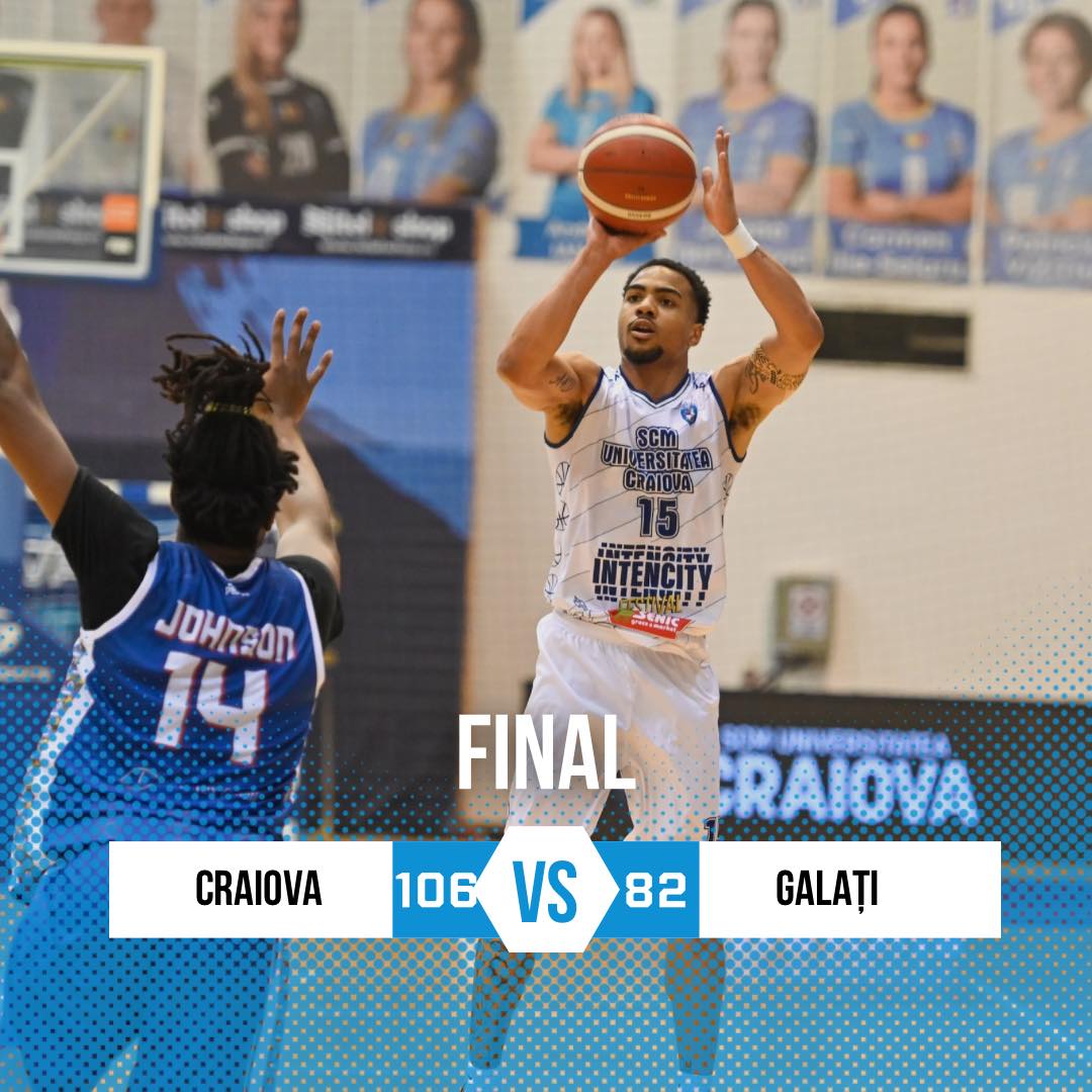 SCMU Craiova, spectacol total în Polivalentă! Craiova – Galați 106-82