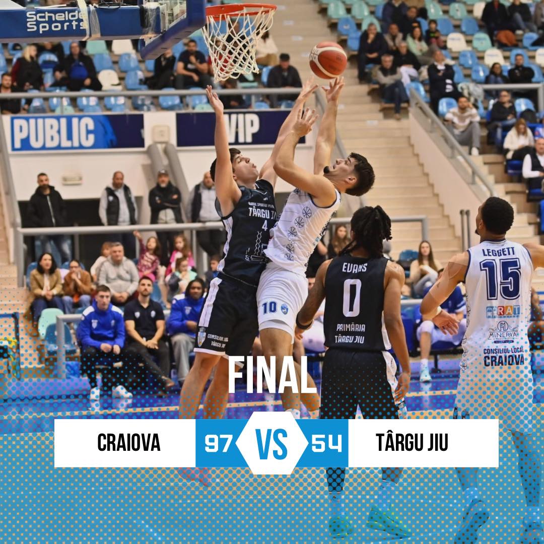 Spectacol total în Polivalentă! SCMU Craiova – victorie clară în fața celor de la CSM Târgu Jiu! 