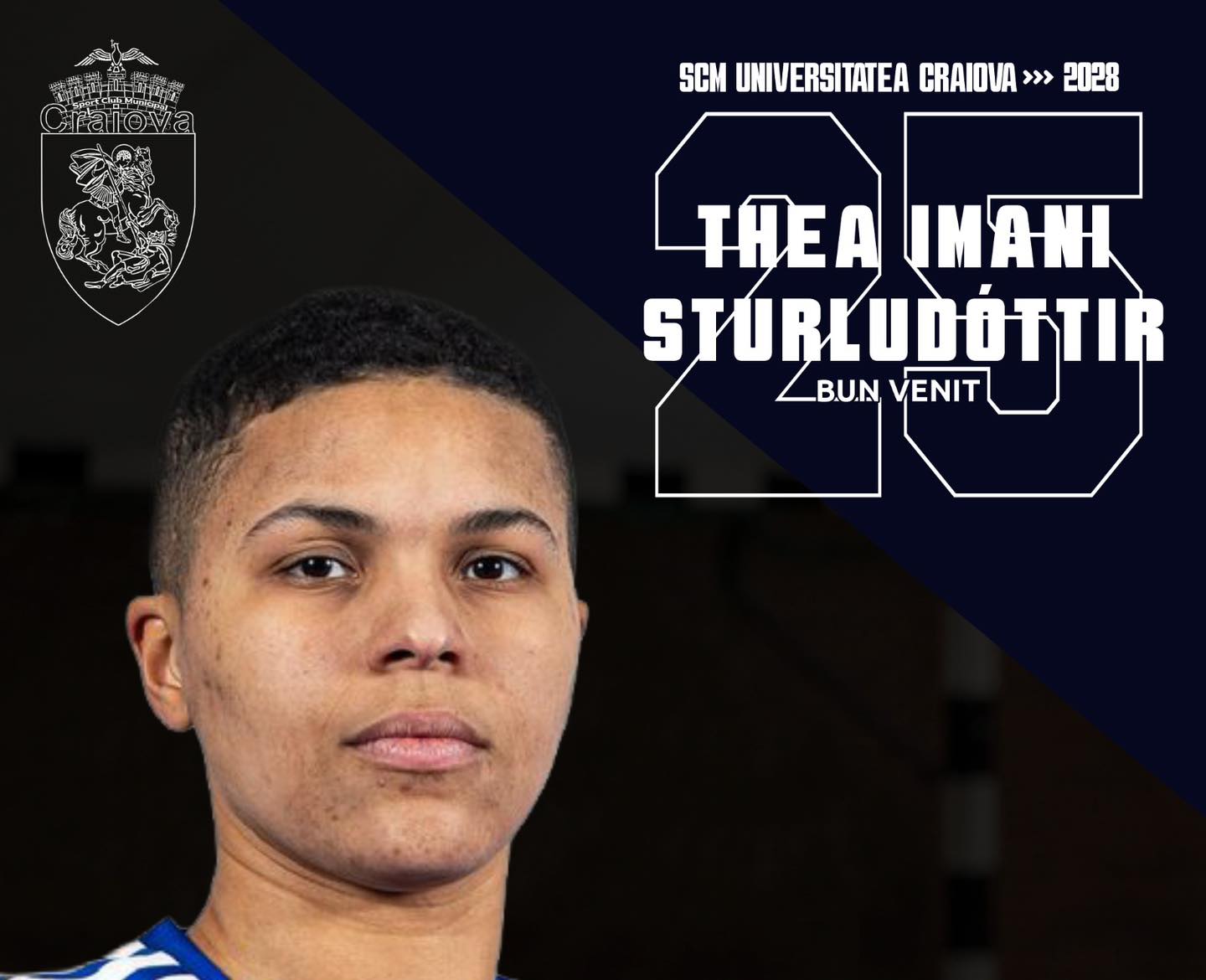 SCM Universitatea Craiova o transferă pe internaționalista islandeză Thea Imani Sturludóttir