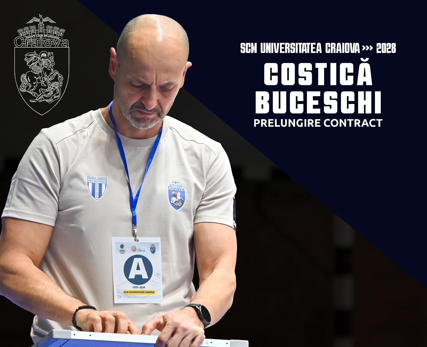 Costică Buceschi rămâne la SCM Universitatea Craiova până în 2028