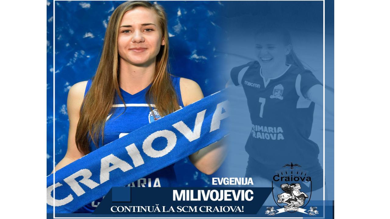 Evgenija Milivojevic continuă alături de S.C.M. Craiova
