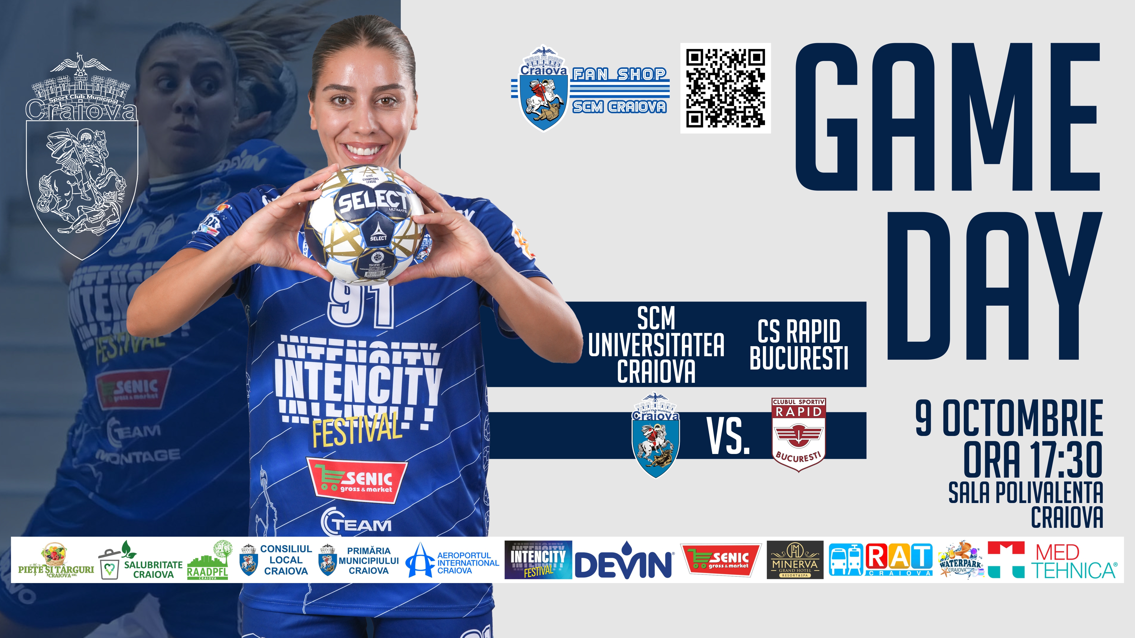 Duel de foc în Liga Florilor: SCM Universitatea Craiova – CS Rapid București