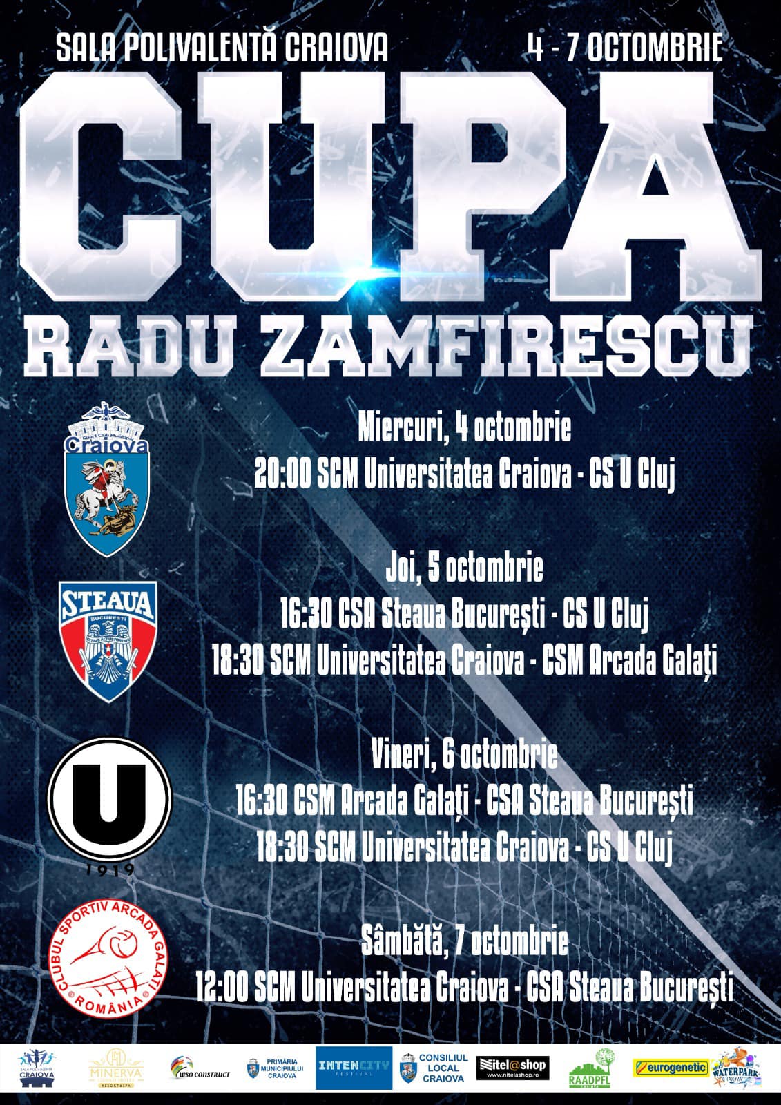  Cupa ”Radu Zamfirescu” la volei masculin, in perioada 04-07 octombrie