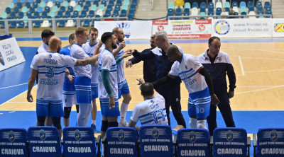 Victorie pentru voleibaliștii noștri în duelul cu Clubul Sportiv Universitatea Cluj!