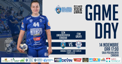 SCM Universitatea Craiova revine acasă! Duel cu CSM Galați în Liga Florilor