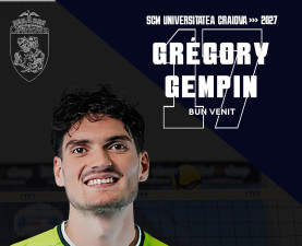 SCM Universitatea Craiova îl transferă pe voleibalistul francez Grégory