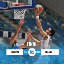 SCMU Craiova cedează în prelungiri în fața Coronei Brașov, după o luptă epuizantă în Polivalentă